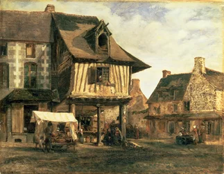 Market Place in Normandy, c. 1832